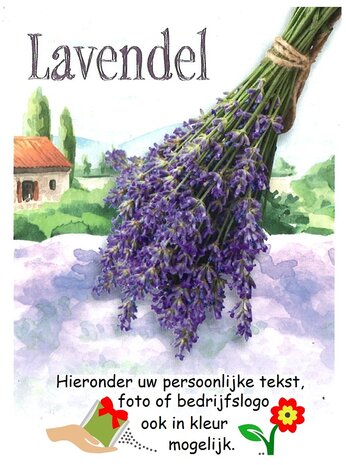 Lavendel  75 zakjes met uw tekst